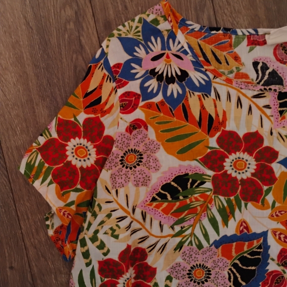 C&C California 100% Linen Pullover Top XL - Picture 3 of 7